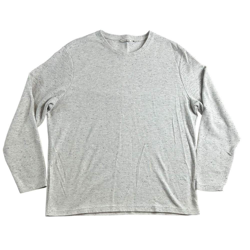 English Laundry Men’s‎ XXL Gray Waffle Knit Long Sleeve Thermal Pullover Shirt